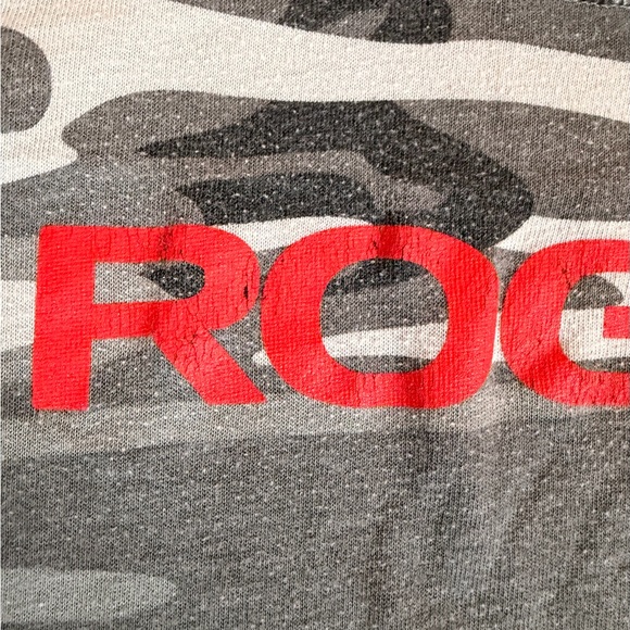 Rogue Women's Tank Top - Gray Camouflage with Red Logo - Picture 2 of 3